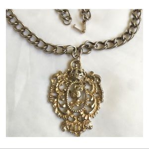 Renaissance Knight Crest on an 8” Heavy Chain